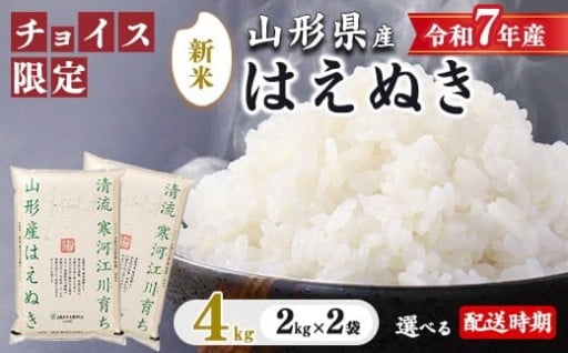 【チョイス限定】新米 はえぬき 4kg