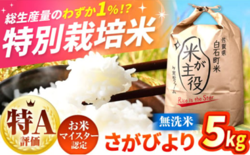 【忙しいあなたに！】無洗米 さがびより 5kg