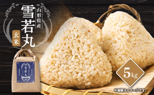 ＜令和7年産先行予約＞山形県川西町産　雪若丸　玄米5kg【1462420】