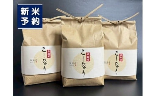 【令和7年産米】新潟県村上市　岩船産コシヒカリ6kg（2kg×３袋）