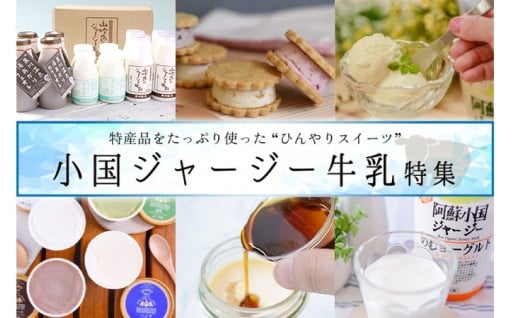 小国郷自慢の特産！阿蘇小国ジャージー牛乳スイーツ