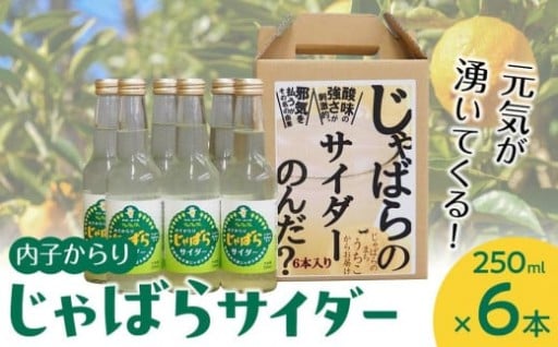 内子からり　じゃばらサイダー（250ml×６本入り）
