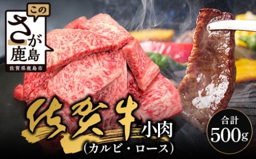 【訳あり】佐賀牛 焼肉 セット 小肉 500g ( カルビ ロース )B-840