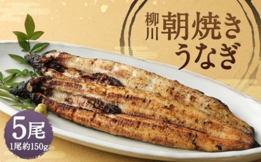 柳川 朝焼きうなぎ 5尾入合計約750g