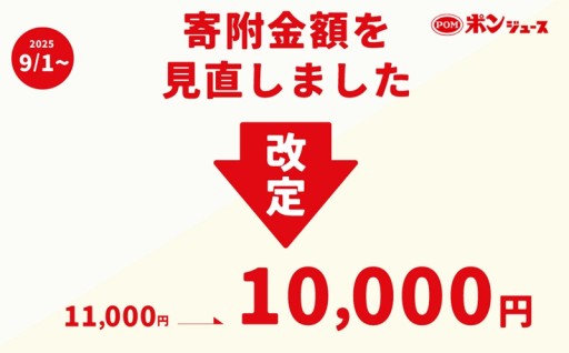 家計応援！寄附額を改訂しました