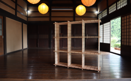 < 古殿町産 杉間伐材使用 > 組手什 組立キット 棚