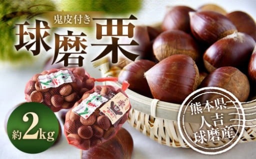 【9月26日までの受付！】球磨栗（鬼皮付き） 2kg