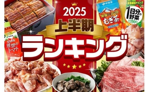 2025年度 上半期人気お礼の品ランキング