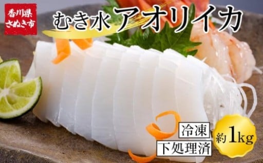 むきあおりいか 約1kg (500g×2) 下処理済 冷凍 小分け