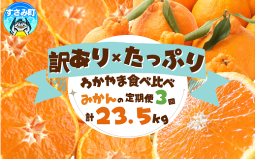 🍊たっぷり届く♪訳ありみかんの定期便【3か月】🍊