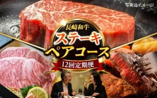 ヒレ、サーロイン、赤身と、異なる部位のステーキを毎月お届け