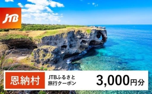 【恩納村】JTBふるさと旅行クーポン（Eメール発行）（3千円分）