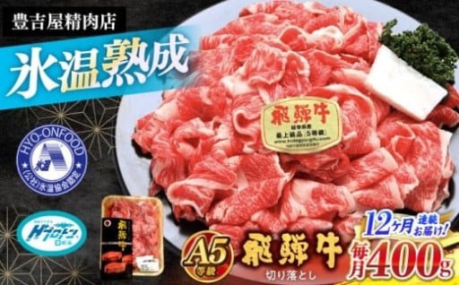 【便利な定期便】飛騨牛 切り落とし 計4.8kg