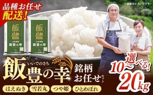 【先行受付】令和7年産 飯豊の幸 山形県ブランド米 銘柄お任せセット 精米 10kg～20kg