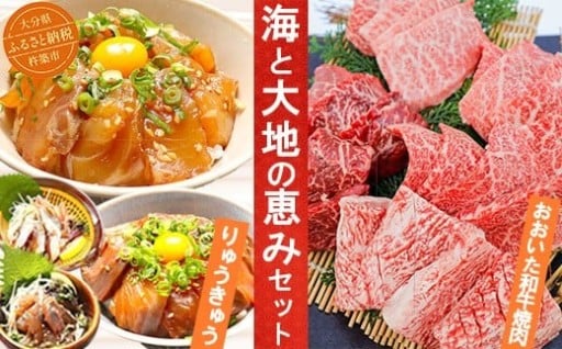 りゅうきゅう4種+おおいた和牛焼肉 [セット]
