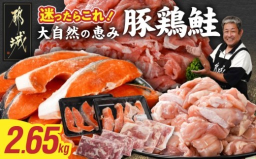 都城市より～≪肉×魚≫小分け3種セット