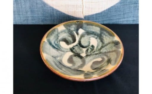 限定数量・予約【陶器工房　虫の音】大唐草呉須7寸皿
