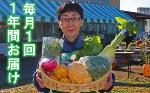 厳選「おおばん市場」旬の野菜詰合せ　12か月定期便