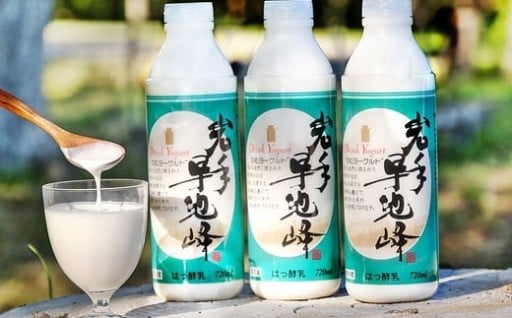 花巻市ふるさと納税返礼品リピーター率ナンバーワン！ 早池峰のむヨーグルト３本セット