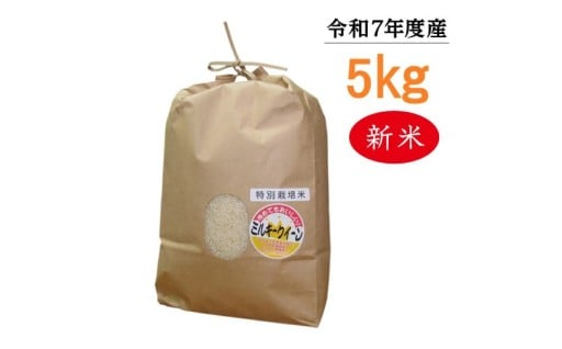 【令和7年度産】🍚東浦町のミルキークイーン 5kg🍚