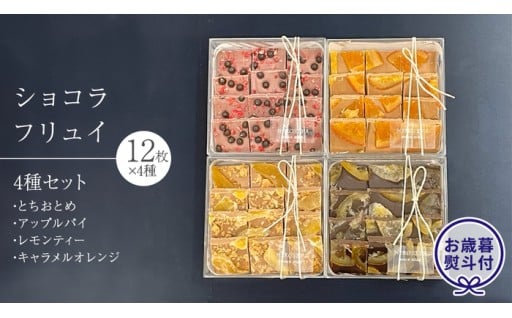 ＼お歳暮 熨斗 付／ショコラ フリュイ 4種セット