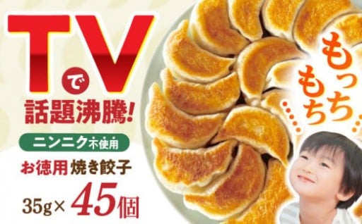 皮から手作り、こだわり餃子45個