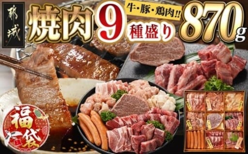 都城市より～【福袋★2026】焼肉9種盛り(870g)