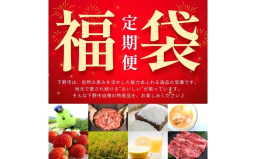 栃木 福袋 定期便 下野市の うまいもん 定期便4回 | 苺4P ミルクティー20本 牛肉1kg お米10kg 