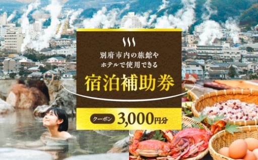 🐵別府市内のホテルや旅館で利用できる宿泊補助券♨