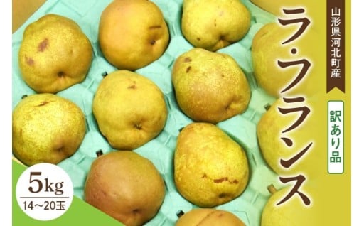 期間限定：訳あり洋梨ラ・フランス５㎏