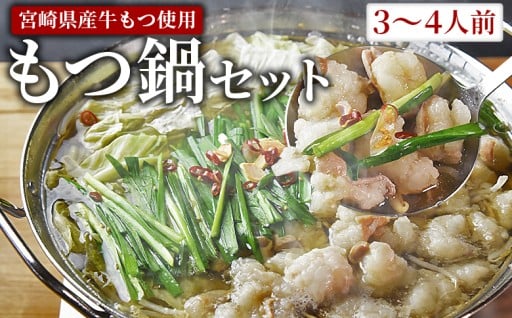 ＜もつ鍋セット（3～4人分）＞
