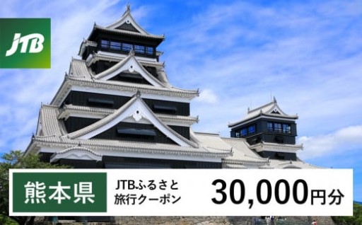 【熊本県】JTB ふるさと 旅行 クーポン（Eメール発行） 30,000円分