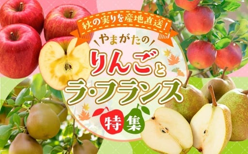 秋の実りを産地直送!山形のりんごとラ・フランス