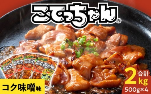 【西宮市】ご飯のお供に!こてっちゃんコク味噌味　2kg(500g×4P)