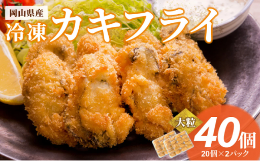 産地直送！みんな大好きカキフライ　40個（20個×2パック）【牡蠣フライ】🦪