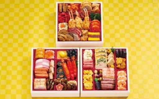 札幌グランドホテル「福の宴」 和洋中おせち三段重、約3～4人前、40品目