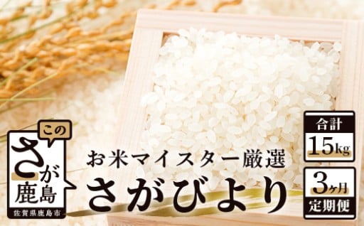 令和7年産 新米【定期便 3ヶ月】 佐賀県産 さがびより 白米 ５kg《3ヶ月連続 毎月お届け》D-63