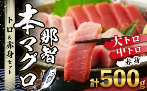 本マグロ トロ+赤身セット 500g | 【年末年始お届け可能】