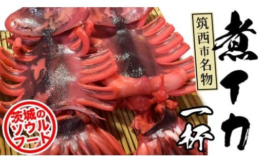 筑西市名物 煮イカ（一杯） いか 筑西 茨城 ソウルフード ご当地グルメ 名物 海鮮 魚介［BW088ci］