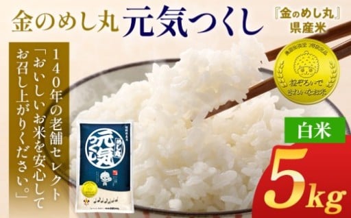 【令和7年産】金のめし丸元気つくし精米５kg