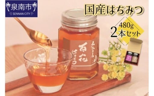 【大阪府泉南市】 国産はちみつ🐝2本セット🍯🍯