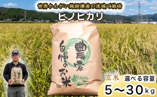 令和7年度産 玄米 ヒノヒカリ 八千種米 5kg 10kg 30kg