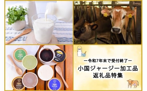 年内受付終了！人気の阿蘇小国ジャージー牛乳加工品