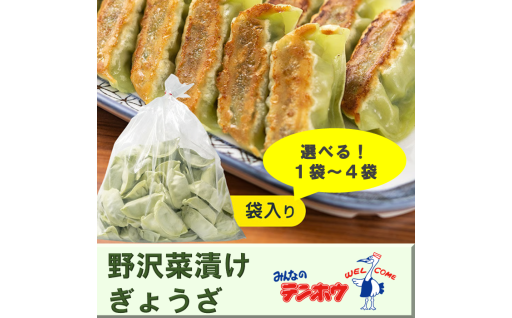 長野県諏訪市より、テンホウの「野沢菜漬けぎょうざ」をお届けします。