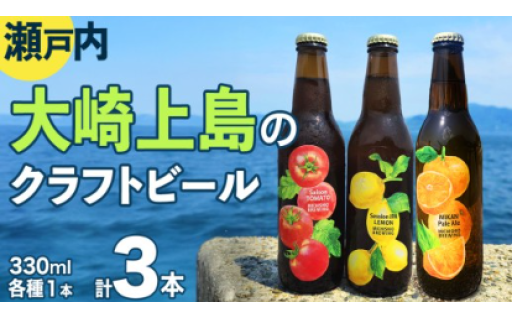 3種のフレーバーが楽しめるクラフトビールセット！