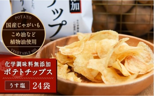化学調味料無添加ポテトチップス うす塩(60g×24袋)