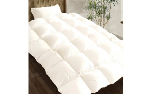 羽毛布団　抗菌防臭・防ダニ加工されたスーピマ生地