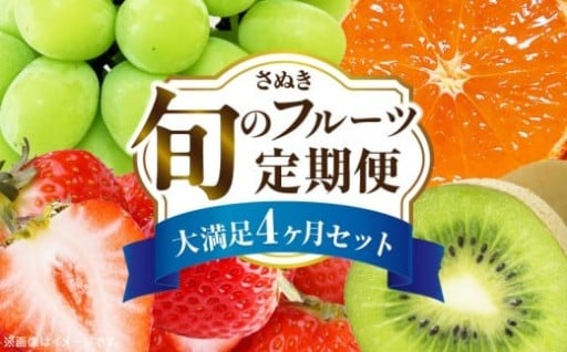 🥝さぬき旬のフルーツ大満足　4回定期便🍓