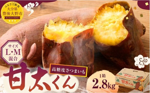 【先行予約】 高糖度さつまいも 甘太くん 約2.8kg（Lサイズ5本・Mサイズ8本） 