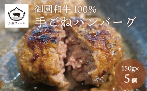 北海道産 御園和牛100％ 手ごねハンバーグ